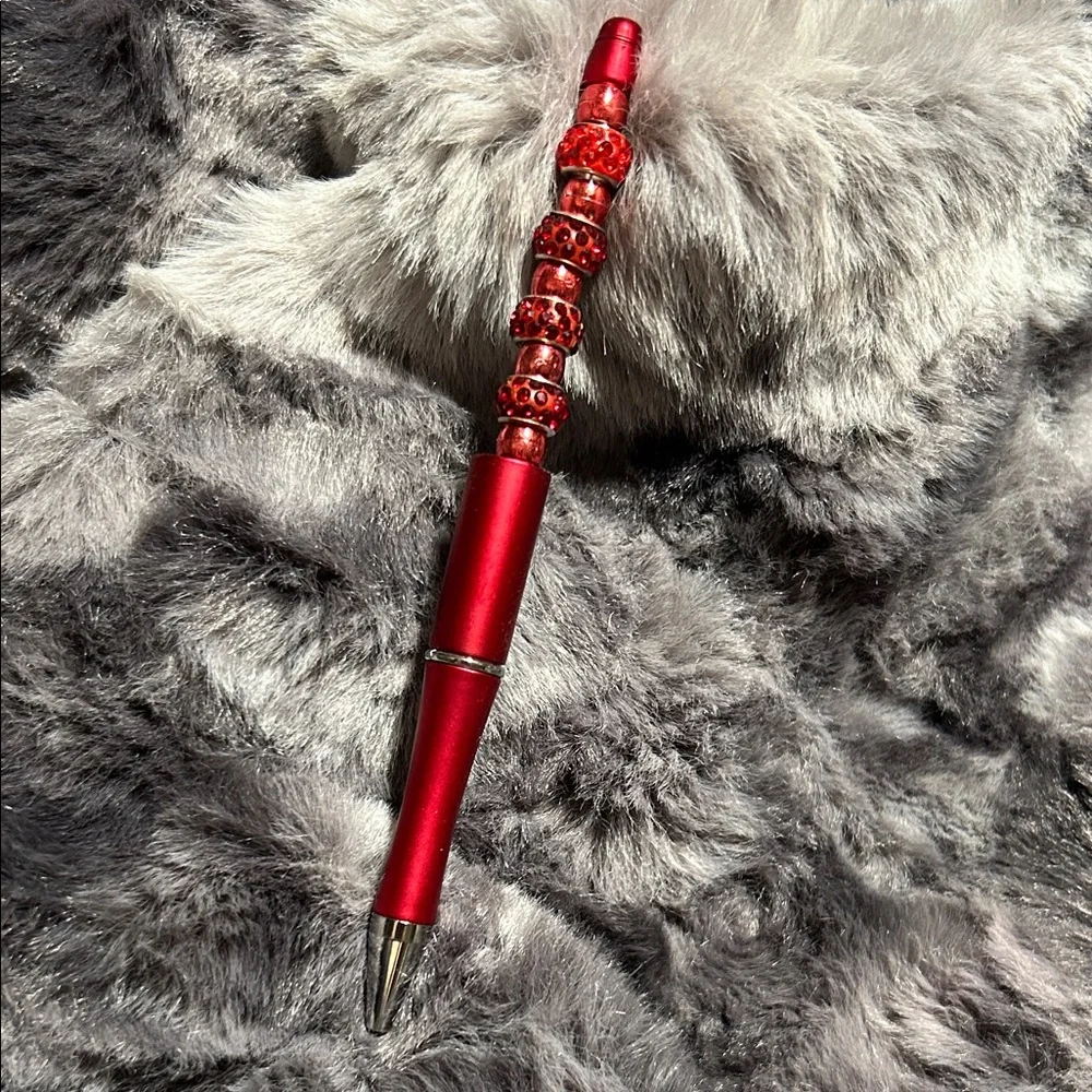 Red Beaded Pen